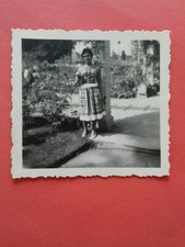 Alt Foto Vintage hübsche Frau Kleid einzigartige Mode Fashion old Photo Woman 