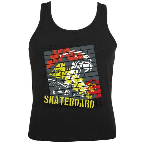 Tank top vintage skateboard - tank,