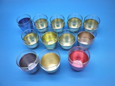 Schnapsgläser DDR aus Schnapsglashalter 2teilig Glas/ Alu 2cl  12 Stück we369