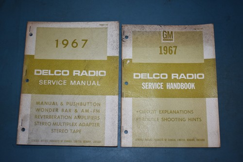 1967 delco radio service - radio, shop