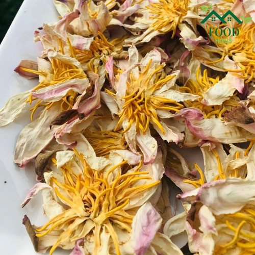 Getrocknete weiße lotusblüte - getrocknete,