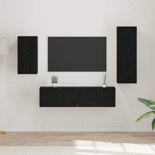 Tlg schrank set wohnwand - 4-tlg., tv-schrank