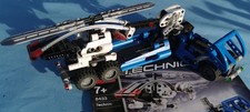 LEGO TECHNIC: Heli-Tieflader Modell 8433 mit Bauanleitung und geöffnetem Karton