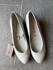 NEU!! Schöne Tamaris Pumps Gr. 38 Leder grau Keilabsatz