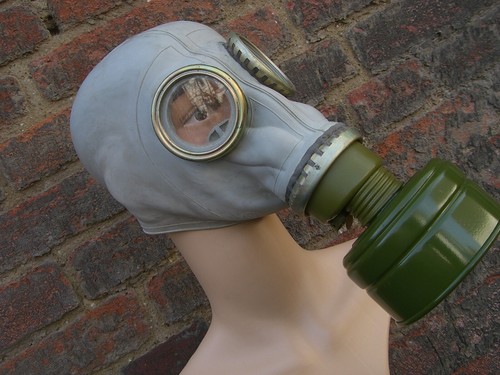 Nva gasmaske latex - latex, maske