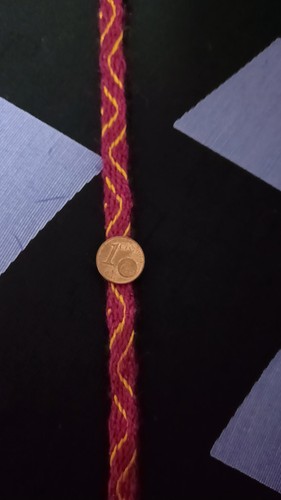 Brettchenborte lila gelb - brettchenborte,