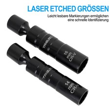 2x Magnet Zündkerzenschlüssel 14/16mm Zündkerzen Glühkerzen Zwölfkant für BMW DE
