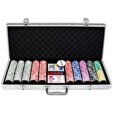 Pokerkoffer Set 500 Chips