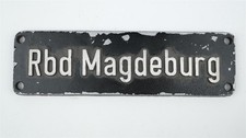Metall lokschild schild rbd - lokschild, bw-schild