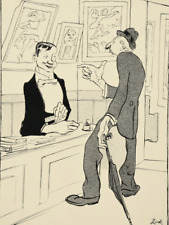 An der Kasse | Tuschezeichnung