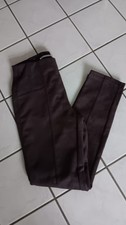 Street One Leggings Velours Optik stretch dunkel braun Gr 34/28