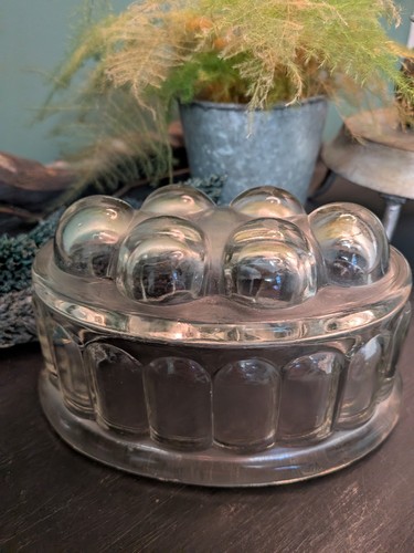 Vintage glas marmeladenform - vintage,