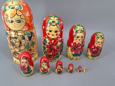 Matrjoschka Matroschka Babuschka 10 Stück 30 cm groß Holz