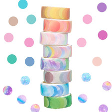 Washi Tape Set 8 Rollen Punkte