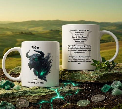 Sternzeichen stier tasse - sternzeichen,