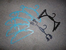 7 Kinder Kleiderbügel blau /