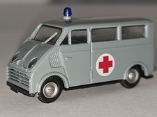 PRALINE, DKW F 89L, DRK Notarzt Fahrzeug, Einsatzfahrzeug, H0 1:87 selten