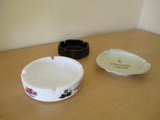 Alte Aschenbecher 60-70er Jahre 3 Stück Dujardin-Asbach-Golden American