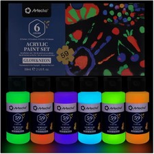 Fluoreszierende Leuchtfarbe