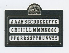 NINIVE 103H Schrift Buchstaben FS Steckregal Klassisch für Station Skala H0 1 :