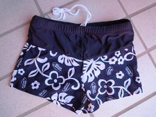 Bud Light Mädchen Boardshorts Gr.M blau/weiß Bade Hose Shorts Innenhose + Kordel