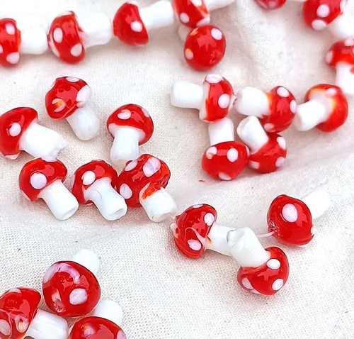Fliegenpilze pilze lampwork - fliegenpilze,