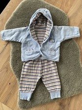 HM Baby 2-Teiler | Unisex Newborn | Erstausstattung | Jacke & Hose | 68 | Blau