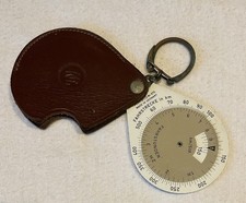 Aristo 670 Motorist's Rechenscheibe als Schlüsselanhänger, Vintage