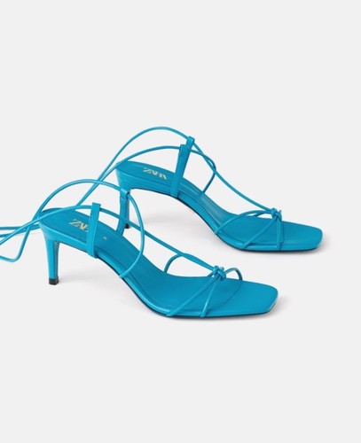 Zara sandalette blau - 38,