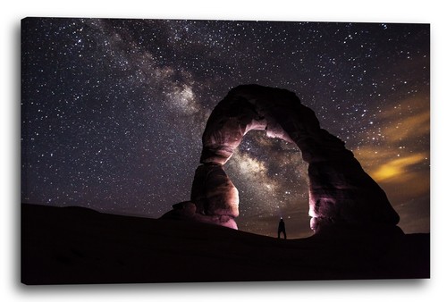 Wandbild man unter - wandbild, felsen
