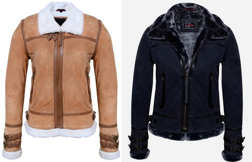 Damen fell lederjacke - damen,
