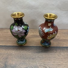 Cloisonné vase emaille - 2x,