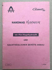 Hanomag Schlepper Granit 500 Bedienungsanleitung Original – Sehr guter Zustand –