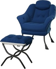 Sessel mit Hocker Ohrensessel Fernsehsessel Relaxsessel Wohnzimmer mit Armlehnen