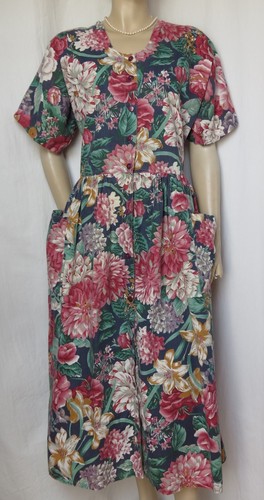 Sommerkleid blau rosa grün - blau,