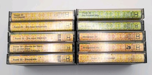 10x musikkassetten sammlung - musikkassetten,