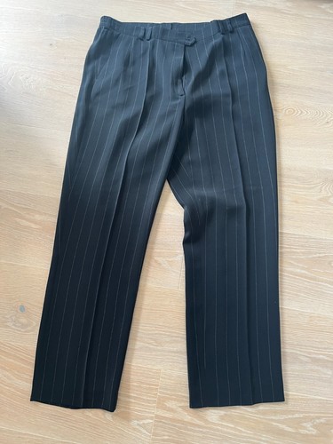 Elegante schwarze stoffhose - stoffhose, v