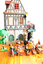 Playmobil Gasthaus zur Krone 3448 extra Zubehör vintage Fachwerk 3666 3450 3448