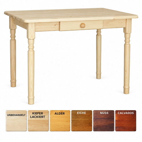 Esstisch kiefer massiv mit - esstisch,