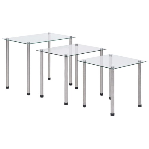 Satztisch tlg hartglas - satztisch, 3-tlg.