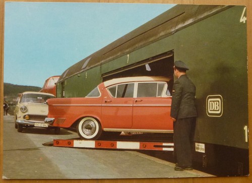 Auto reisezug deutsche - ak,
