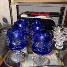 6 x Whisky Glas Blau