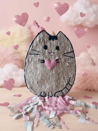 Pushe katze piñata - katze, geburtstag