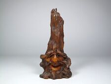 wurzelsepp wurzelgesicht kerze vintage candle baumstamm