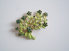 Brosche Blumenstrauß Email