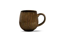 MAOCI Jumbotasse Stripes braun Keramik 0,4 L