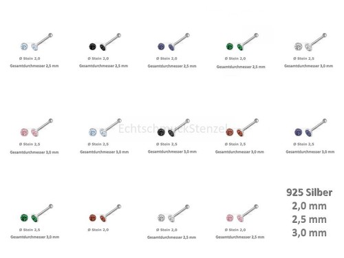 Nasenpiercing 925 silber - 925,