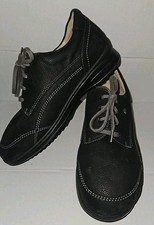 FINN COMFORT DAMEN HALBSCHUHE GRÖßE 37.5 UK4.5 SCHWARZ LEDER NEU