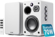 Regallautsprecher, Aktiv, HDMI ARC, BT, Weiss,1 Paar, Majority D70X, GEPRÜFT