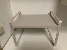 Edelstahl Regal ausziehbar Küchenregal Regaleinsatz taupe beige Regalaufsatz